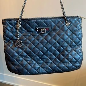 NWOT. space grey DKNY bag.